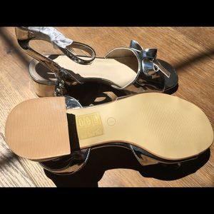 Brand new silver sandals from asos
