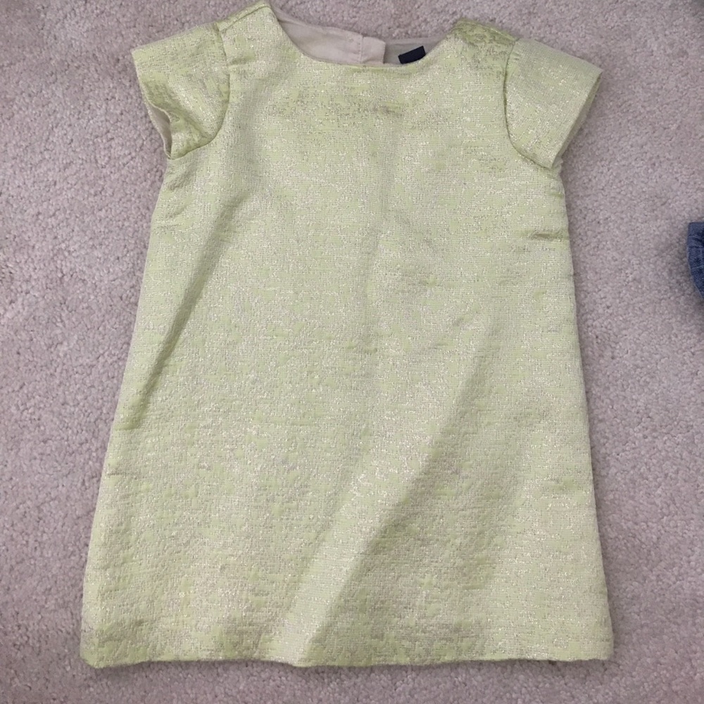 Toddler Gap, yellow and gold brocade Shift dress