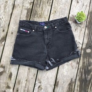 vintage black tommy shorts