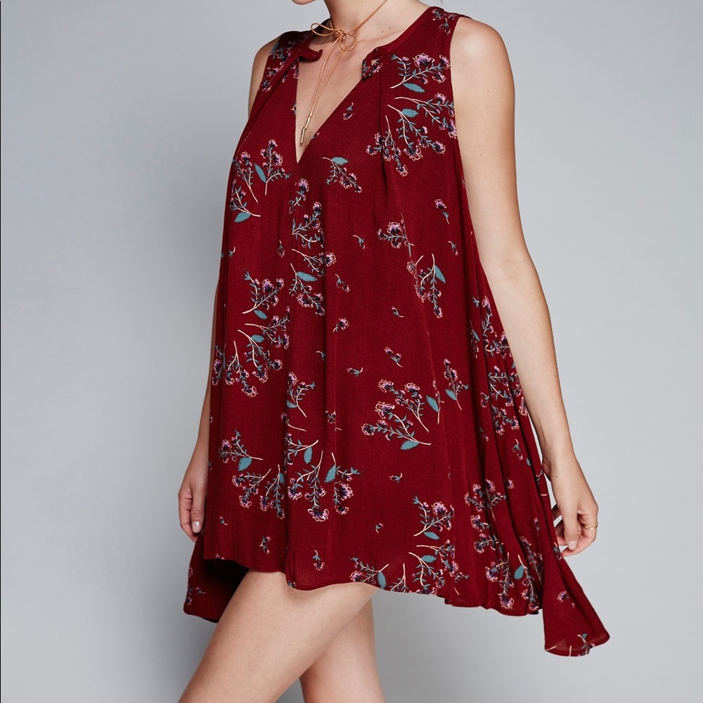 Free People 'Tree Swing' red Sleeveless Tunic