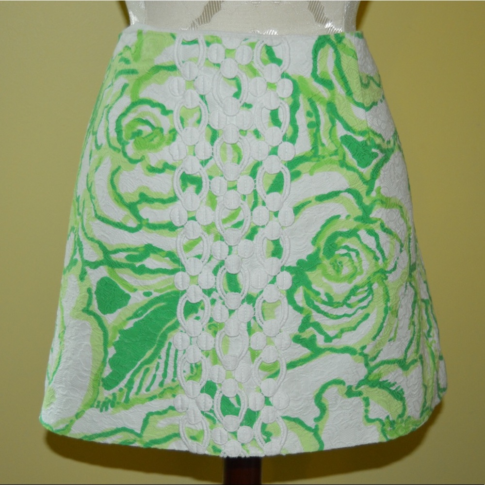 NWT Lilly Pulitzer size 8 Green Tate Skirt