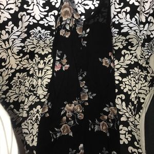 Black floral dress from Nordstrom