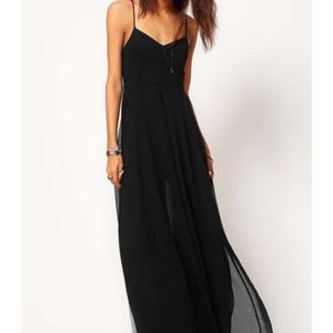 Black maxi dress