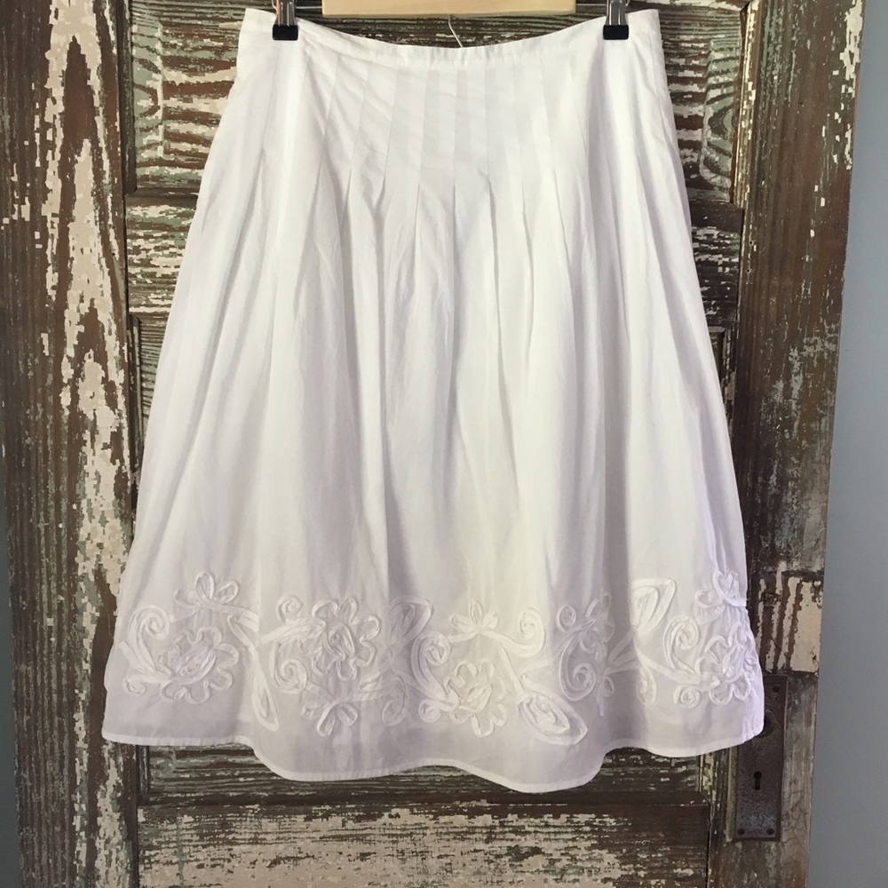 Charter Club white cotton skirt, size 8