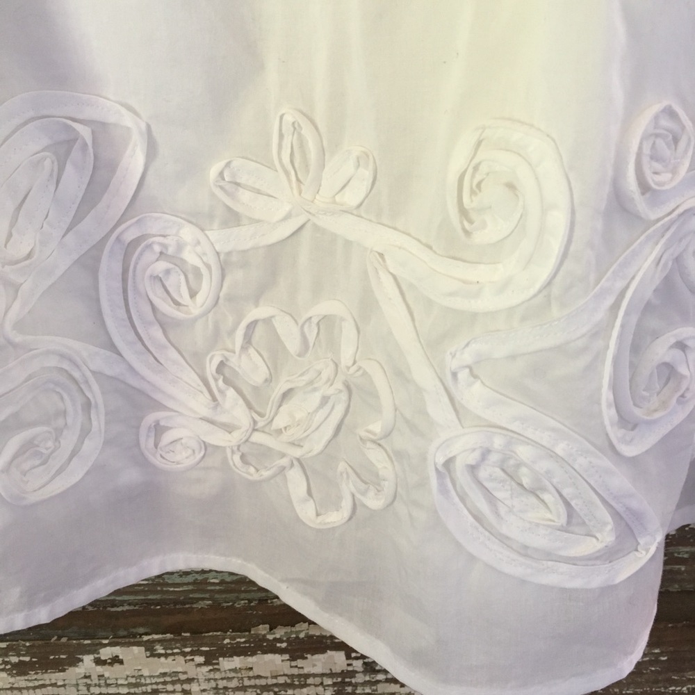 Charter Club white cotton skirt, size 8 - Picture 2 of 3