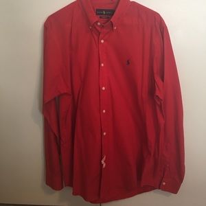 Red Ralph Lauren long sleeve button down