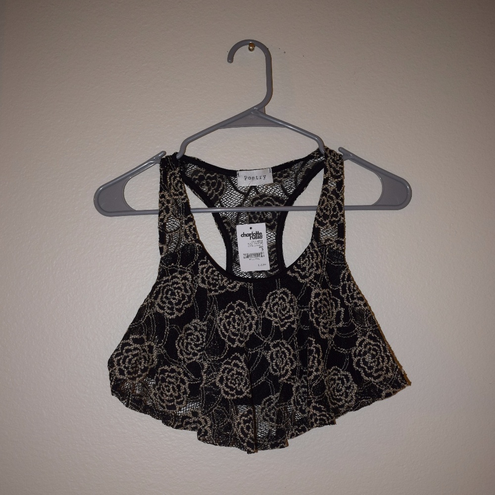 Flower Lace Crop Top