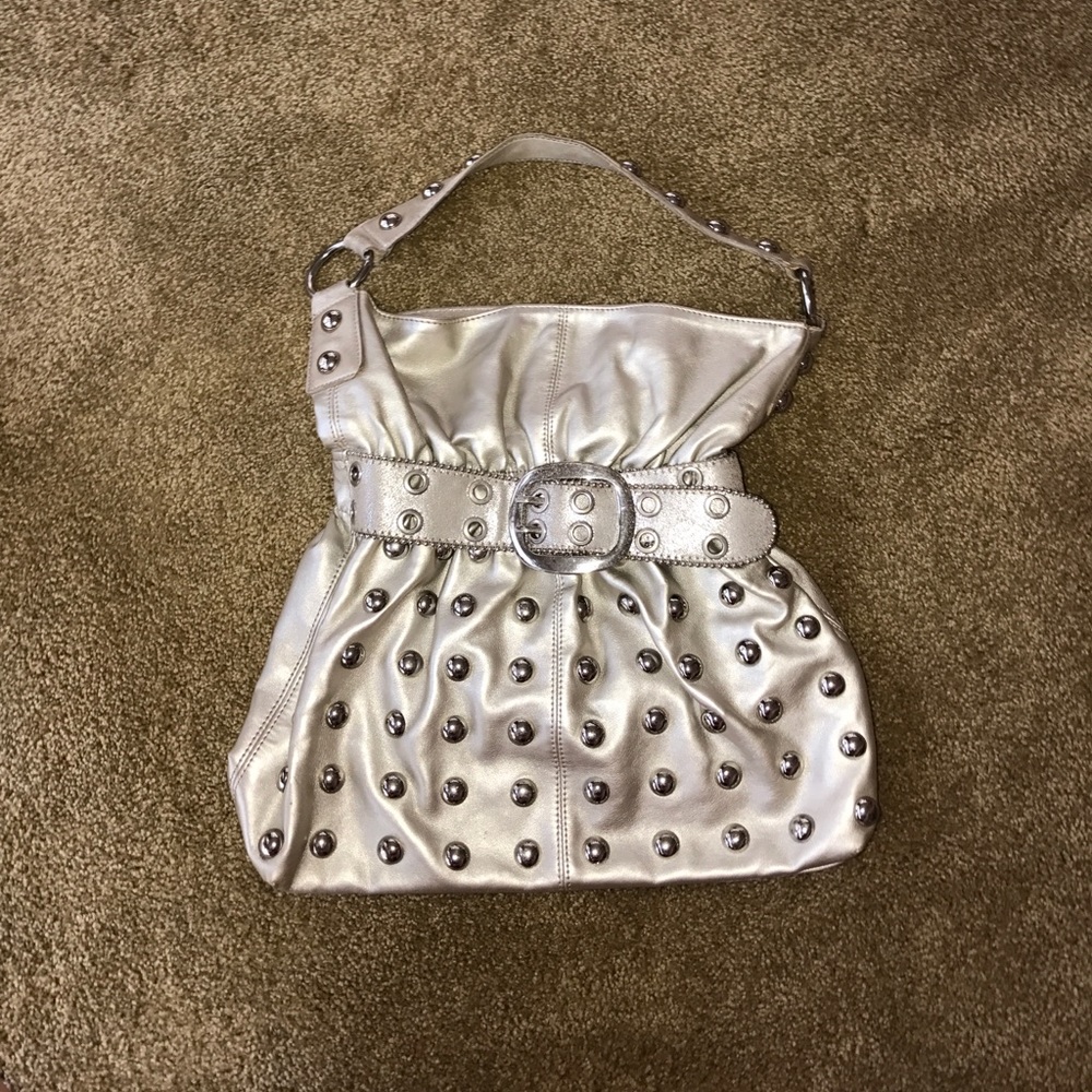 Silver Studded Kathy Handbag