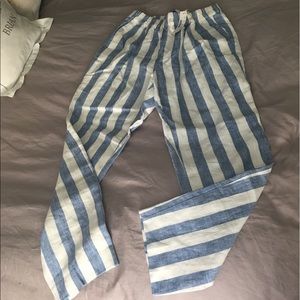 FLASHSALE 24hrs only -- Linen white and blue