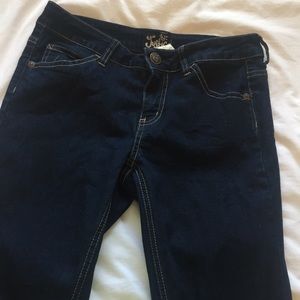 Dark blue super skinny justice jeans