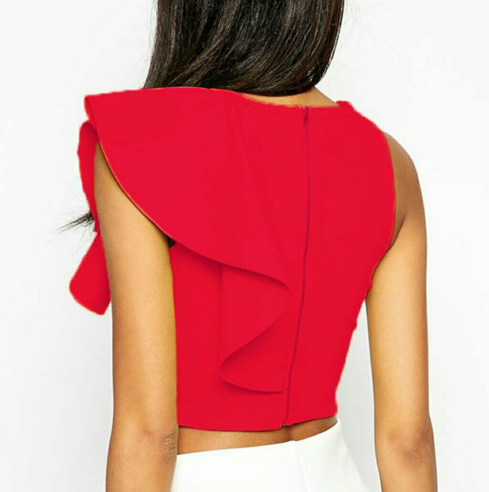 Ruffle Crop Top - Picture 4 of 4