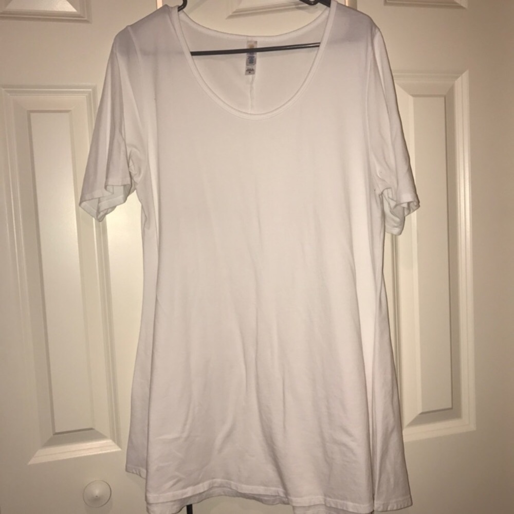 Unicorn Alert LuLaRoe Solid WHITE Perfect T