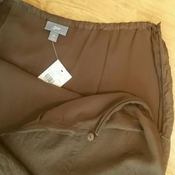 NWT J Jill 100% silk skirt - Picture 5 of 8