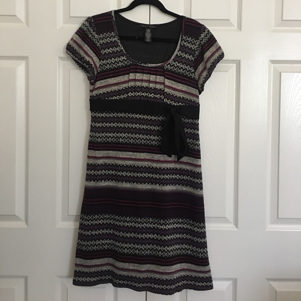 Patterned purple dress