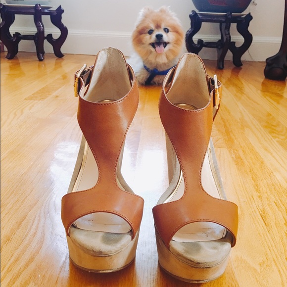 Jessica Simpson Brown Wedges - Picture 5 of 8