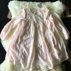 Pastel pink chiffon top