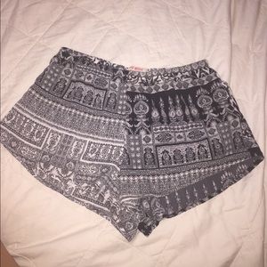 Black & White printed shorts