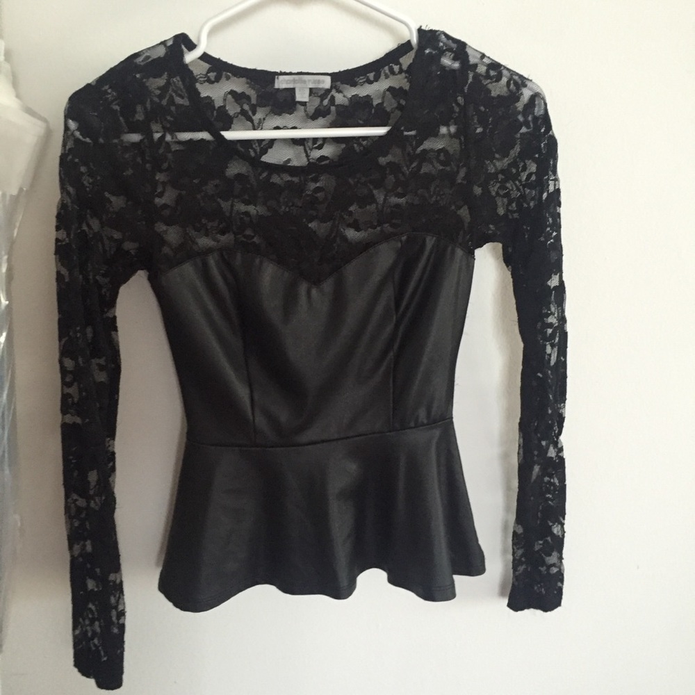 Black lace top