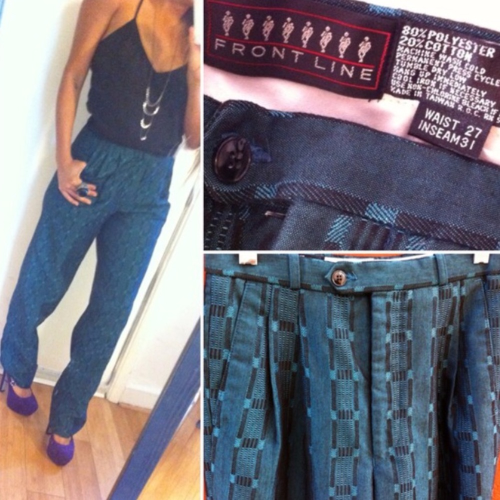 Retro real highwaisted pants