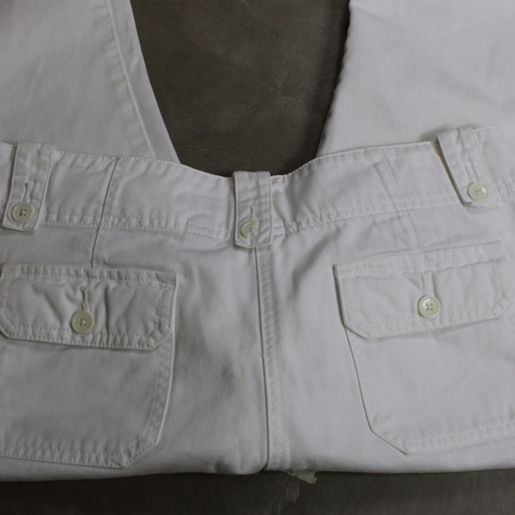 WOMENS HALOGEN DENIM WHITE CAPRI PANTS SIZE 8 - Picture 3 of 3
