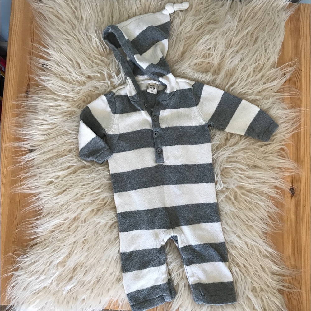 One piece knit romper