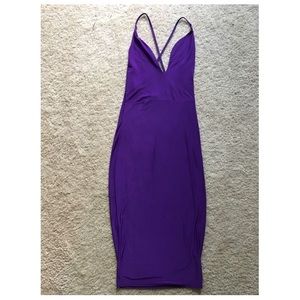 Slinky U-plunge dress