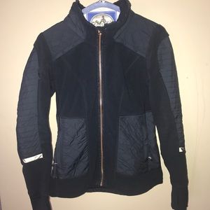 Lululemon Navy Blue Winter Jacket, Rose Gold Trim
