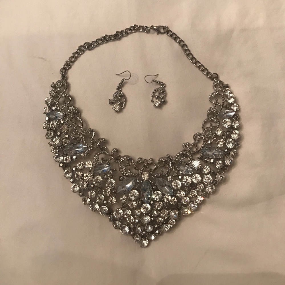 Necklace with matching earrings