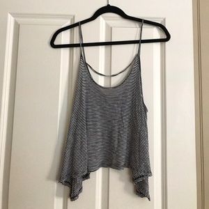 LUSH Black and white striped tank