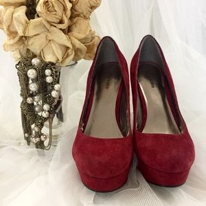 👠Zigisoho Sexy burgundy suede 5 inch heels 👠
