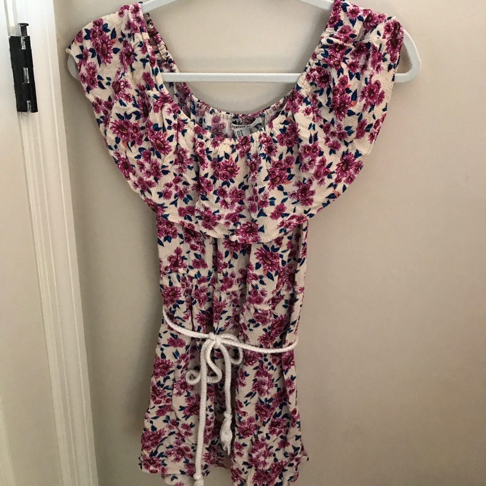 White flowered dress