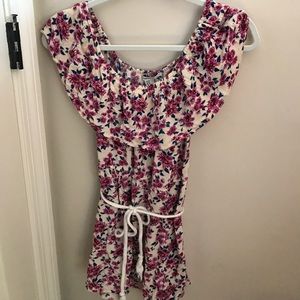 White flowered dress