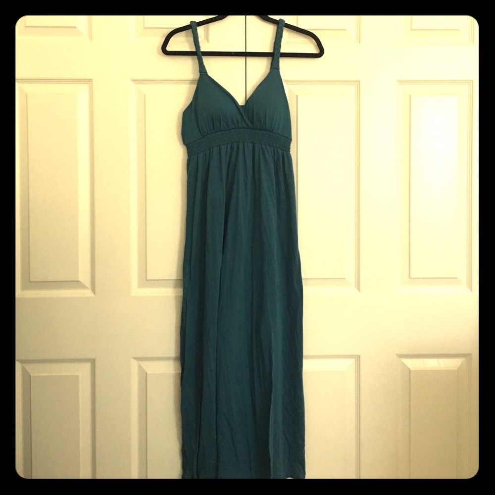 Teal maxi dress