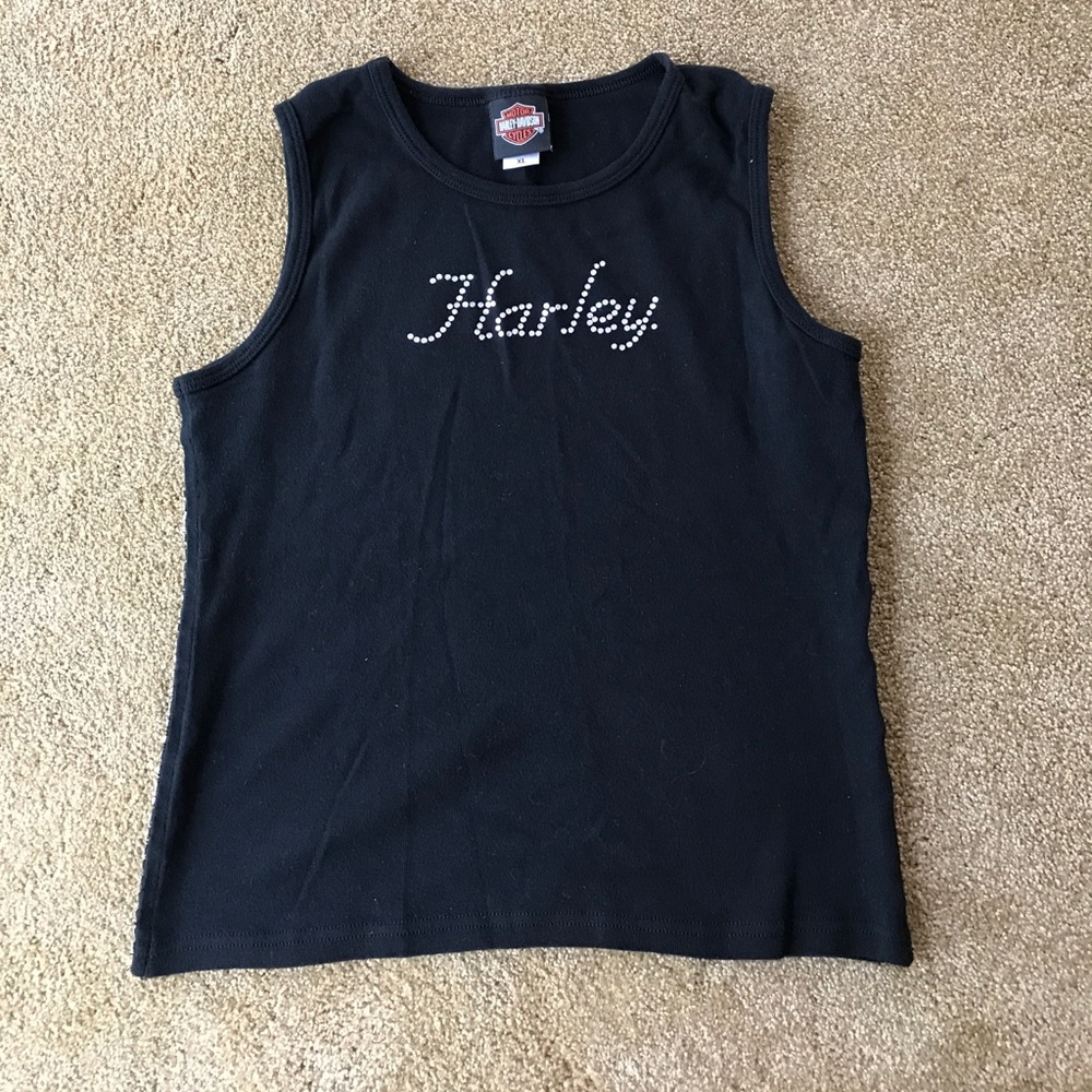 Black Harley-Davidson Studded Tank Size XL
