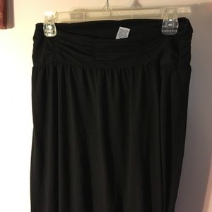 Black cotton Maxi Skirt