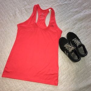 ADIDAS Climalite Hot Pink Workout Athletic Shirt