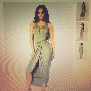 Fashion nova sage dress