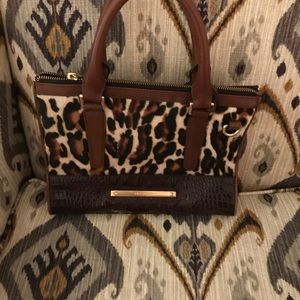 Brahmin Leopard and Brown bag