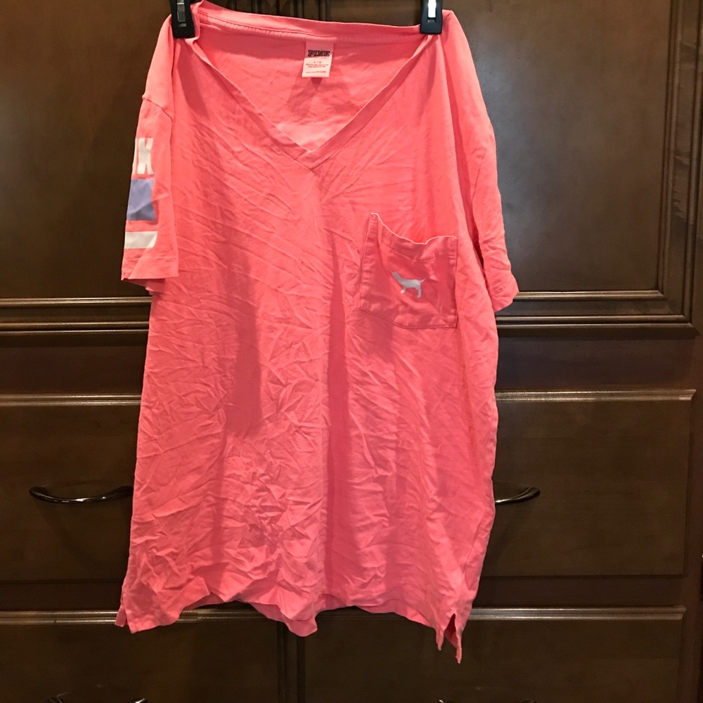 Pink slouchy shirt size L