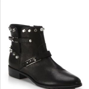 Stuart weitzman studded booties size 38