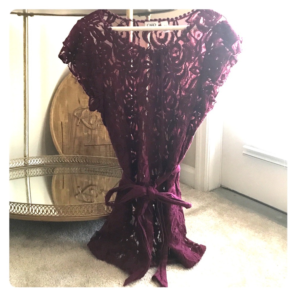 SOLD on another site!! Lace Tunic Top