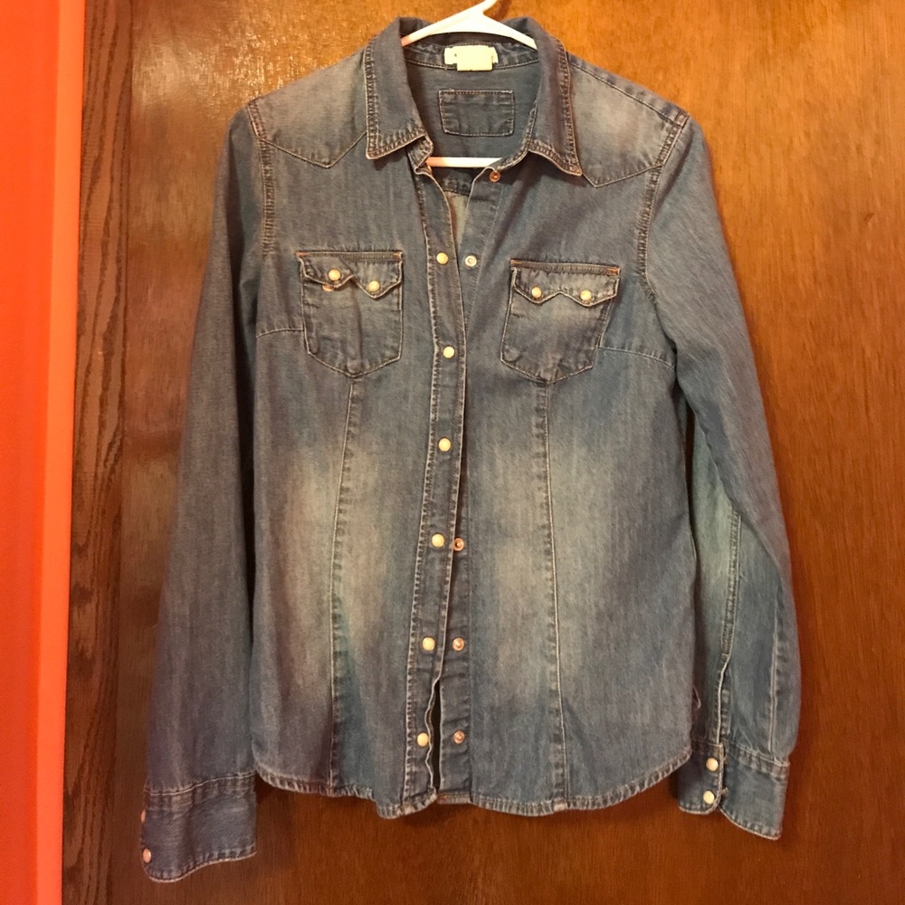 Denim H&M Button Shirt