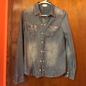 Denim H&M Button Shirt
