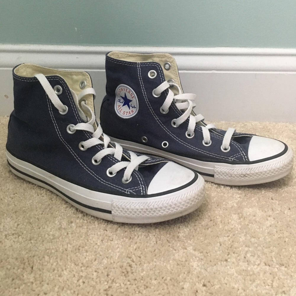 Navy Hightop Converse