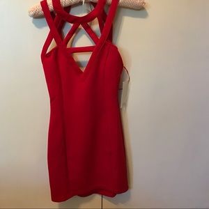 Red bodycon dress