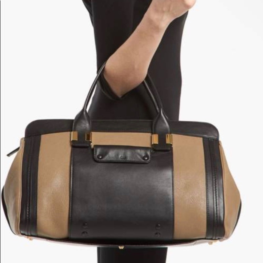 Chloe ‘Alice’ leather color block tote