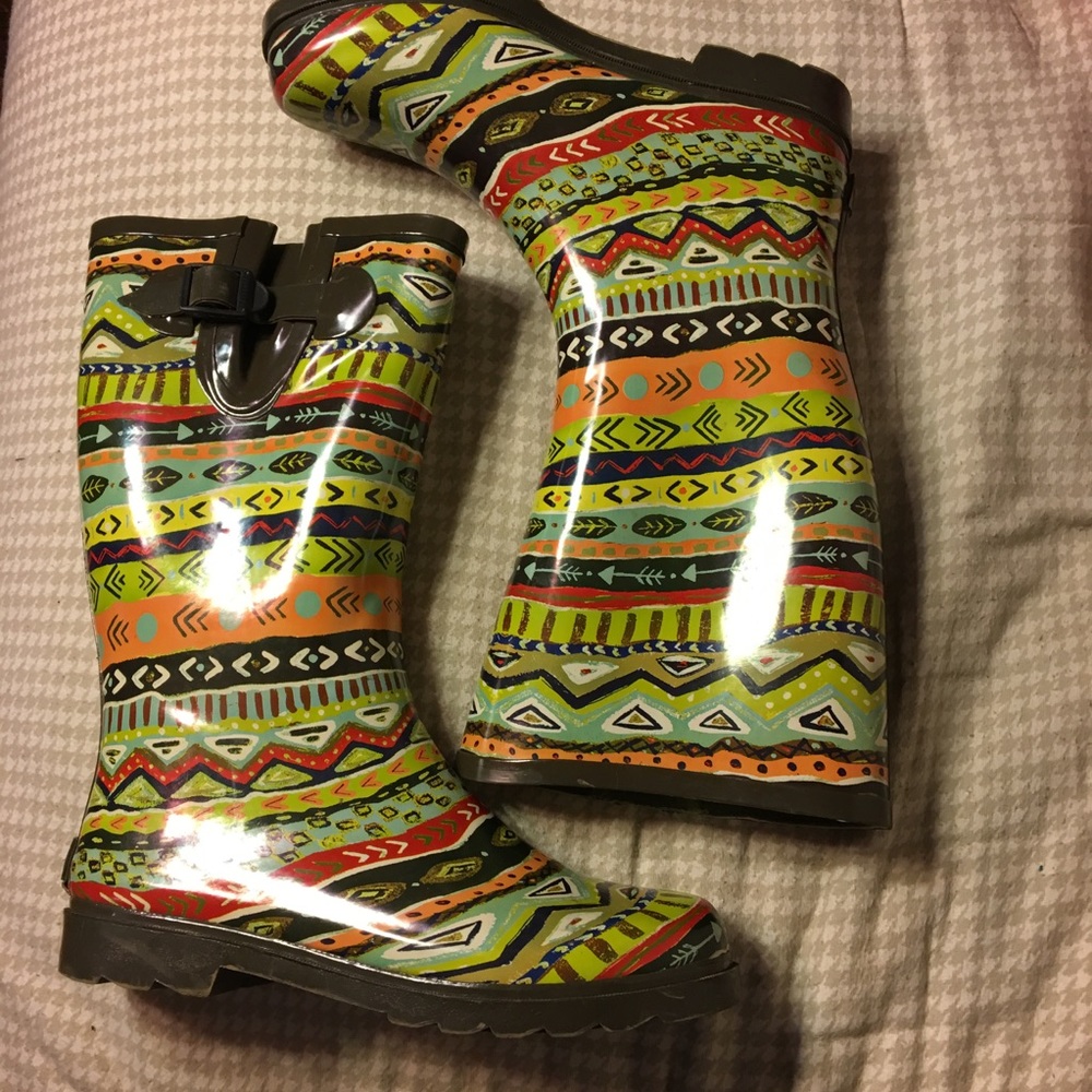 Rain boots.