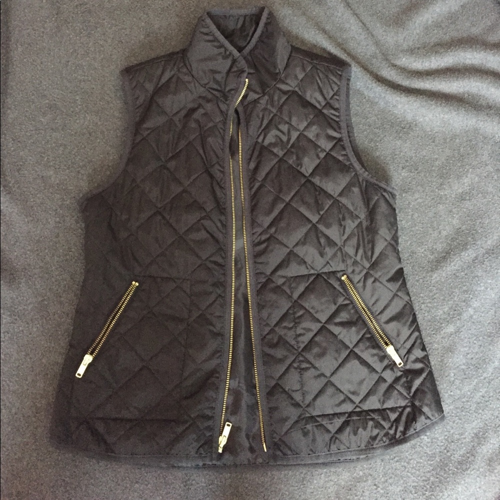 Black Vest With Gold