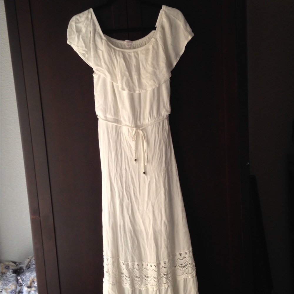 Peasant style long dress