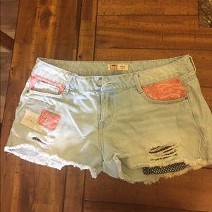Denim shorts